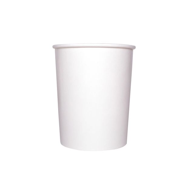 [500 ct] 32 oz Gourmet Paper Food Container | White | 115 mm