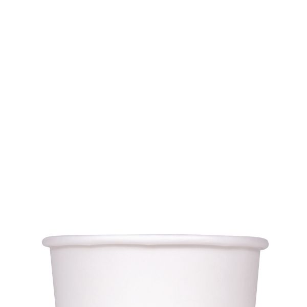 [500 ct] 6 oz Gourmet Paper Food Container | White | 96 mm