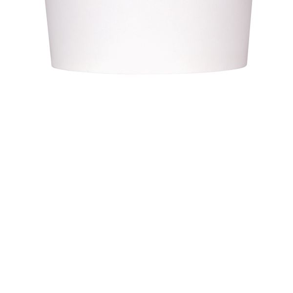[500 ct] 6 oz Gourmet Paper Food Container | White | 96 mm
