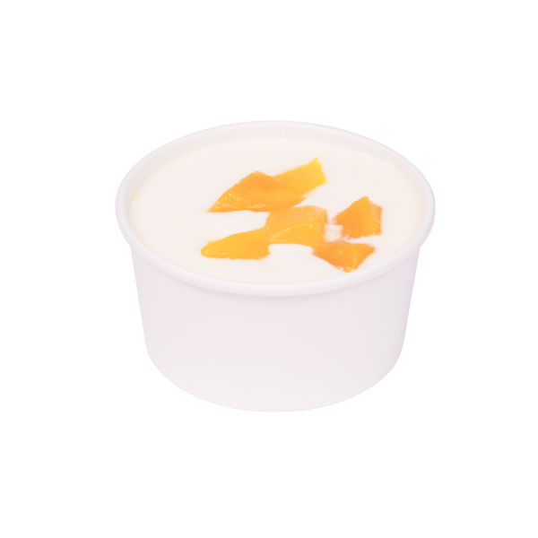 [500 ct] 6 oz Gourmet Paper Food Container | White | 96 mm