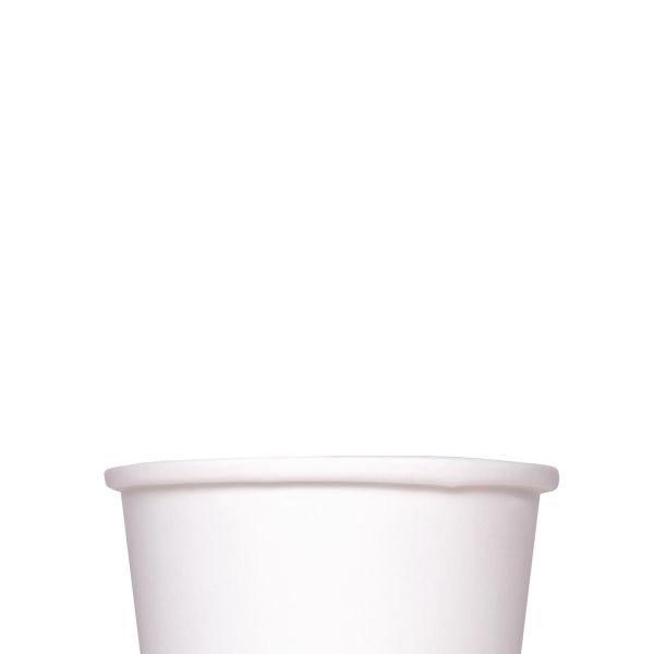 [1,000 ct] 8 oz Gourmet Paper Food Container | White | 96 mm
