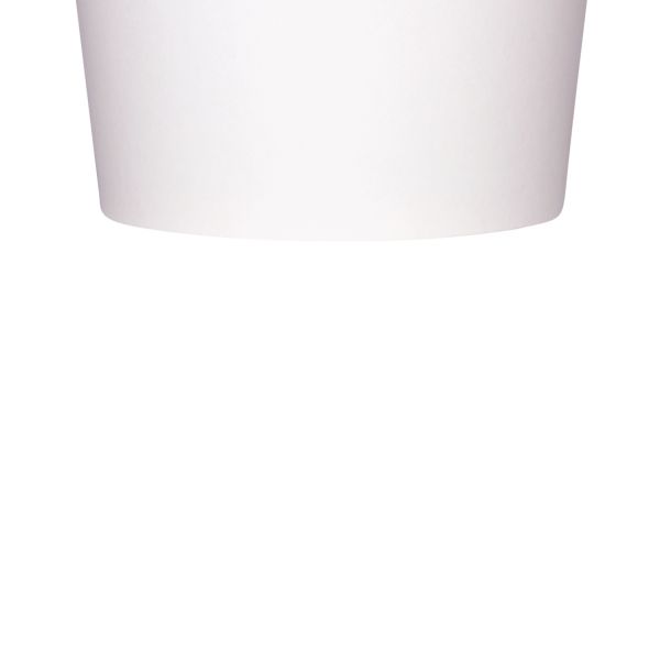 [1,000 ct] 8 oz Gourmet Paper Food Container | White | 96 mm