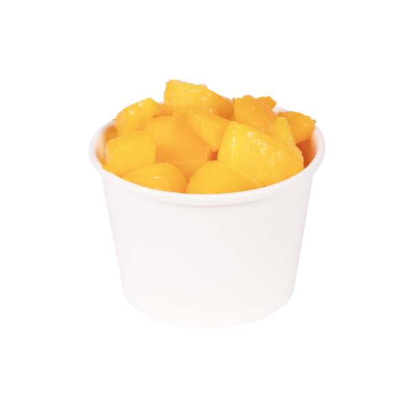 [1,000 ct] 8 oz Gourmet Paper Food Container | White | 96 mm