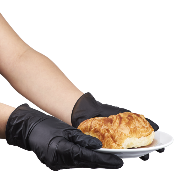 [1,000 ct] Nitrile Gloves | Latex-Free | Powder-Free | Black | X-Large