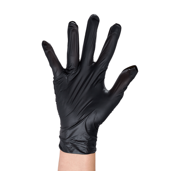 [1,000 ct] Synthetic Vinyl Gloves | Latex-Free | Powder-Free | Black | Medium