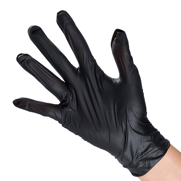 [1,000 ct] Synthetic Vinyl Gloves | Latex-Free | Powder-Free | Black | X-Large