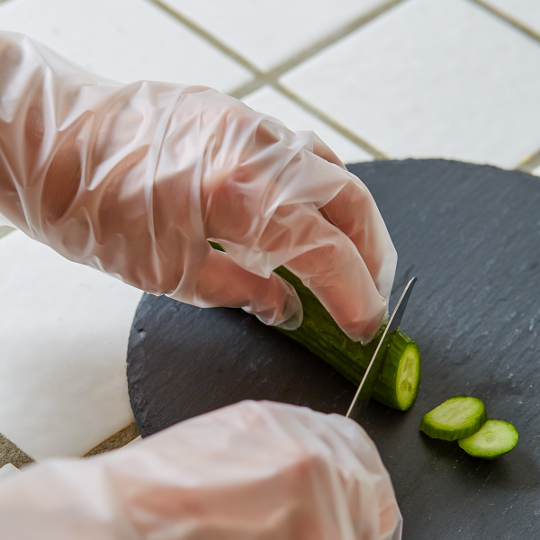 [2,000 ct] Thermoplastic Elastomer Gloves | Latex-Free | Powder-Free | Clear | Medium