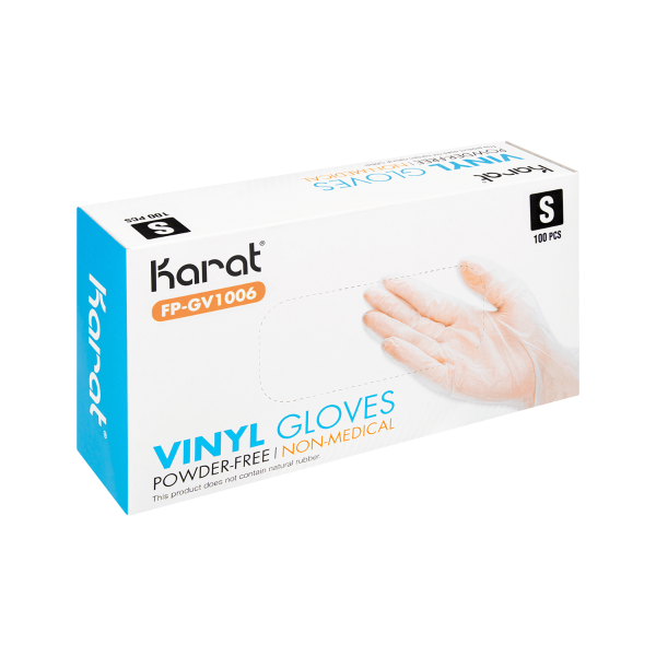 [1,000 ct] Vinyl Gloves | Latex-Free | Powder-Free | Clear | Small