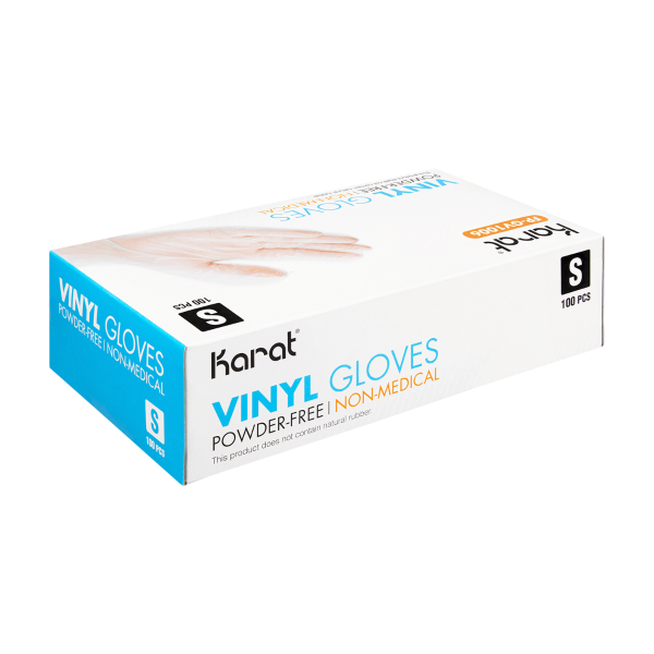 [1,000 ct] Vinyl Gloves | Latex-Free | Powder-Free | Clear | Small