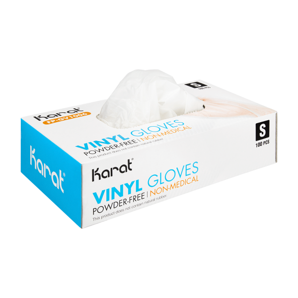 [1,000 ct] Vinyl Gloves | Latex-Free | Powder-Free | Clear | Small
