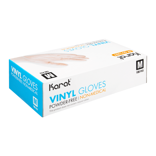 [1,000 ct] Vinyl Gloves | Latex-Free | Powder-Free | Clear | Medium