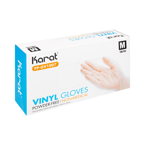 [1,000 ct] Vinyl Gloves | Latex-Free | Powder-Free | Clear | Medium