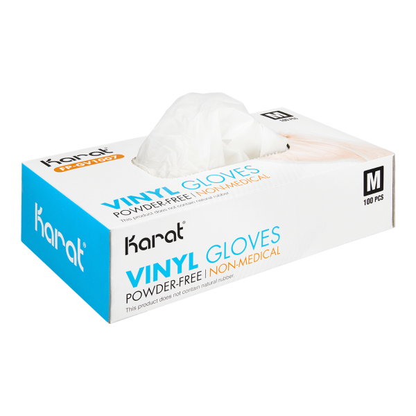 [1,000 ct] Vinyl Gloves | Latex-Free | Powder-Free | Clear | Medium