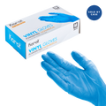 [1,000 ct] Vinyl Gloves | Latex-Free | Powder-Free | Blue | Medium