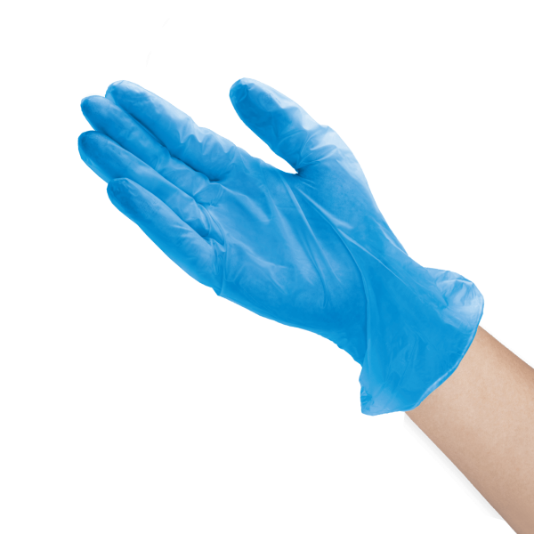 [1,000 ct] Vinyl Gloves | Latex-Free | Powder-Free | Blue | Medium