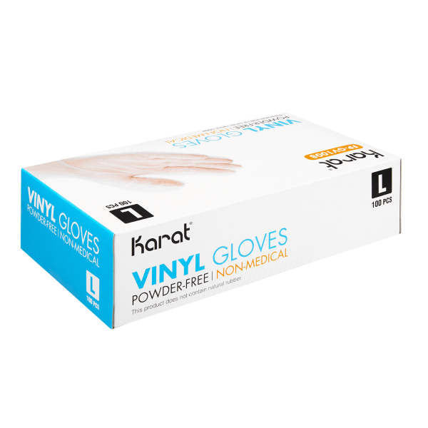 [1,000 ct] Vinyl Gloves | Latex-Free | Powder-Free | Clear | Large