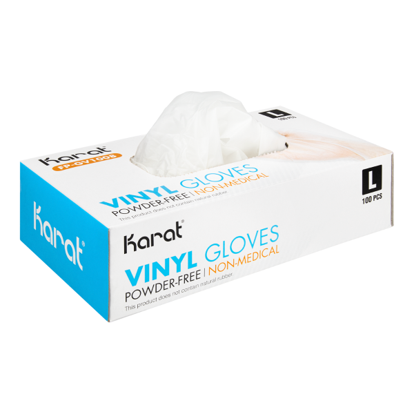 [1,000 ct] Vinyl Gloves | Latex-Free | Powder-Free | Clear | Large
