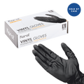 [1,000 ct] Vinyl Gloves | Latex-Free | Powder-Free | Black | Large