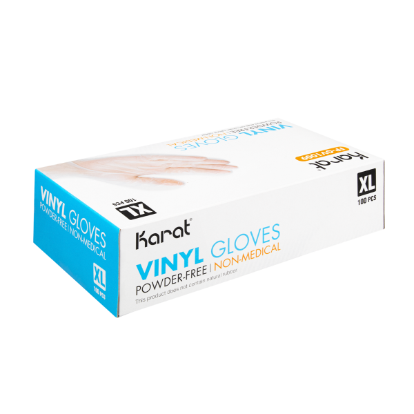 [1,000 ct] Vinyl Gloves | Latex-Free | Powder-Free | Clear | X-Large