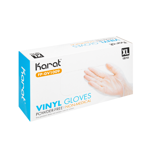 [1,000 ct] Vinyl Gloves | Latex-Free | Powder-Free | Clear | X-Large