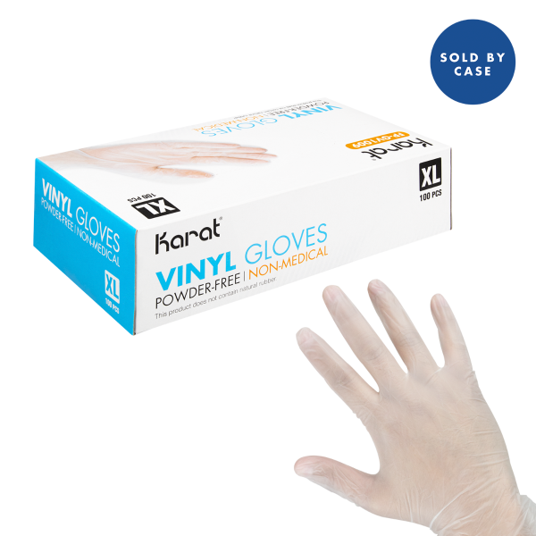 [1,000 ct] Vinyl Gloves | Latex-Free | Powder-Free | Clear | X-Large
