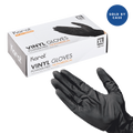 [1,000 ct] Vinyl Gloves | Latex-Free | Powder-Free | Black | X-Large