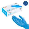 [1,000 ct] Vinyl Gloves | Latex-Free | Powder-Free | Blue | X-Large