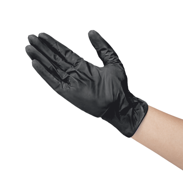 [1,000 ct] Vinyl Gloves | Latex-Free | Powder-Free | Black | X-Large