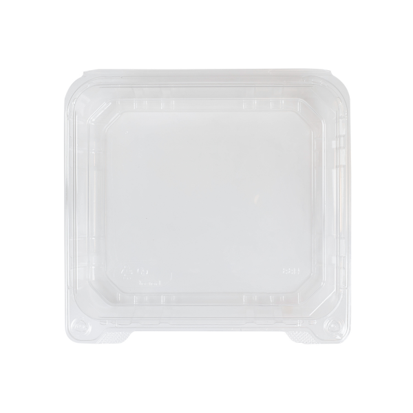 [250 ct] 8''x 8'' Hinged Food Containers | PET | Clear