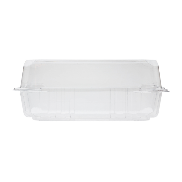 [250 ct] 9''x 5'' Hinged Food Containers | PET | Clear