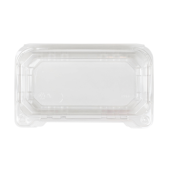 [250 ct] 9''x 5'' Hinged Food Containers | PET | Clear