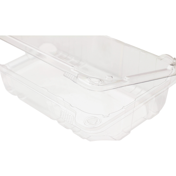 [250 ct] 9''x 5'' Hinged Food Containers | PET | Clear