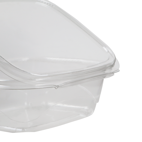 [200 ct] 12 oz Hinged Deli Container | PET