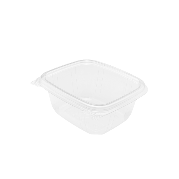 [200 ct] 16 oz Hinged Deli Container | PET
