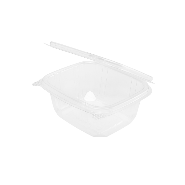 [200 ct] 16 oz Hinged Deli Container | PET