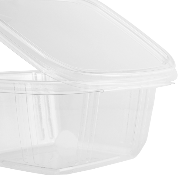 [200 ct] 16 oz Hinged Deli Container | PET
