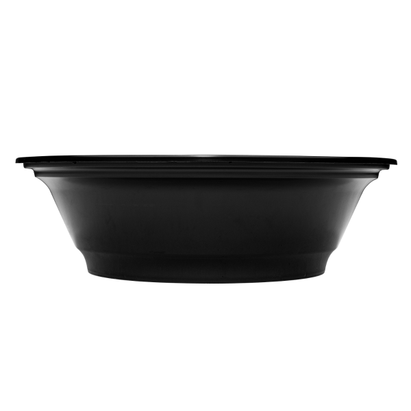 [300 ct] 22 oz Disposable Bowls | Black | Injection Molded PP | 179 mm