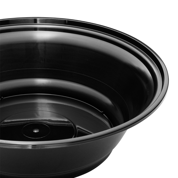 [300 ct] 22 oz Disposable Bowls | Black | Injection Molded PP | 179 mm