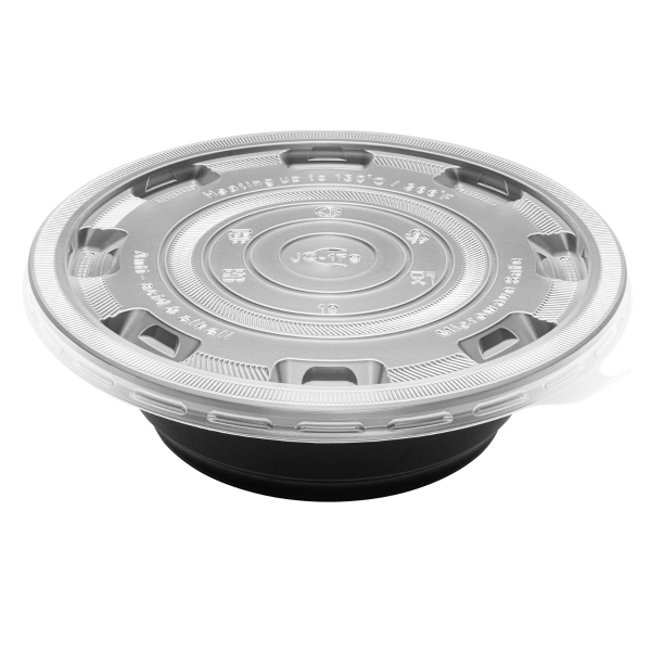 [300 ct] 22 oz Disposable Bowls | Black | Injection Molded PP | 179 mm