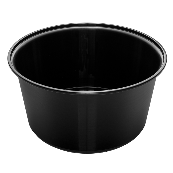 [300 ct] 48 oz Disposable Bowls | Black | Injection Molded PP | 179 mm