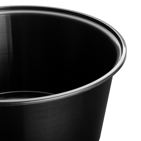 [300 ct] 48 oz Disposable Bowls | Black | Injection Molded PP | 179 mm