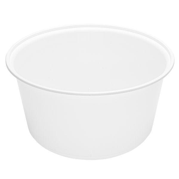 [300 ct] 48 oz Disposable Bowls | White | Injection Molded PP | 179 mm