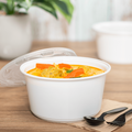 [300 ct] 48 oz Disposable Bowls | White | Injection Molded PP | 179 mm