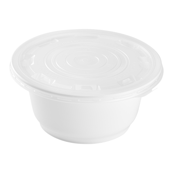 [300 ct] Disposable Bowl Lids | For 22-48 oz Injection Molded Bowls | 179 mm | Clear