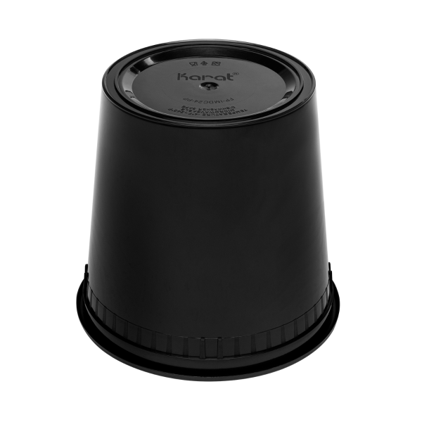 [240 sets] 24 oz Deli Containers with Lids | Injection Molded PP | Black