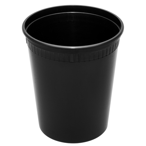 [240 sets] 32 oz Deli Containers with Lids | Injection Molded PP | Black