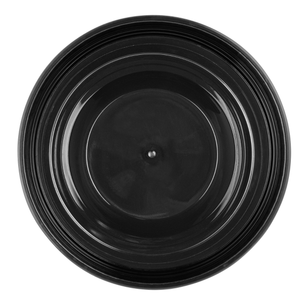 [240 sets] 8 oz Deli Containers with Lids | Injection Molded PP | Black