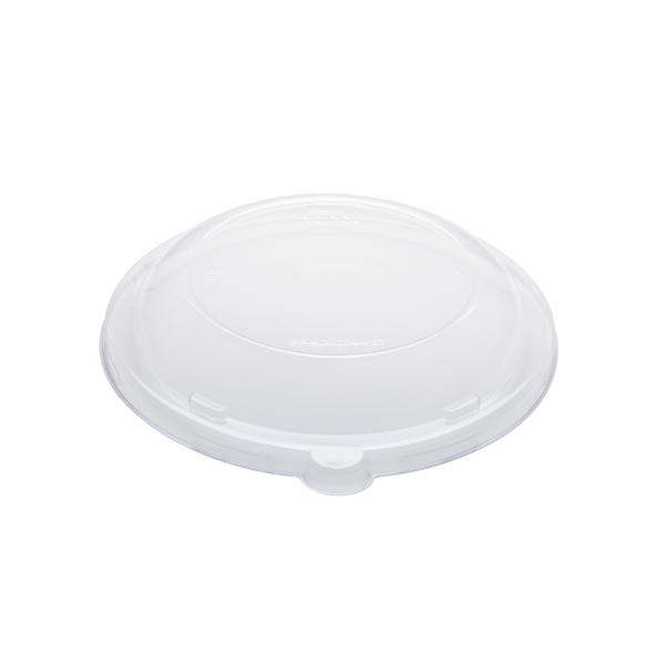 [200 ct] Bowl Lids | For 24-40 oz Molded Fiber Bowl | PET | 204.4 mm