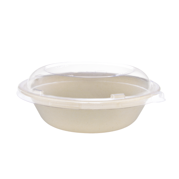 [200 ct] Bowl Lids | For 24-40 oz Molded Fiber Bowl | PET | 204.4 mm