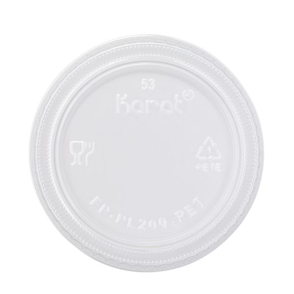 [2,500 ct] PET Plastic Portion Cup Lids (60 mm)